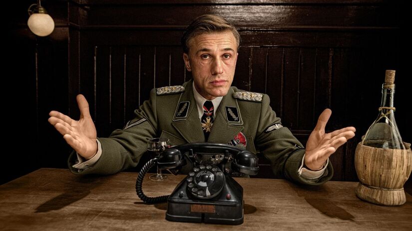Christoph Waltz em cena de 'Bastardos Inglórios' (Universal Pictures/Divulgação)