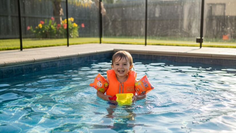 O afogamento infantil é silencioso e pode acontecer em poucos segundos por isso a regra de ouro é manter as crianças sempre à distância de um braço de um adulto/Gemini