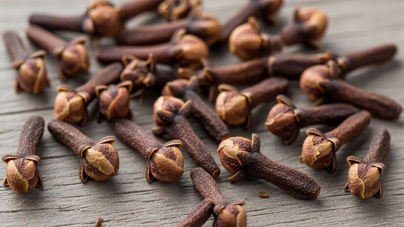 Se o cravo for mordido, é liberado lentamente esse eugenol, que pode anestesiar dores de garganta e até mesmo de dente e, claro, também auxilia no combate ao mau hálito (Imagem gerada por IA/ImageFx)