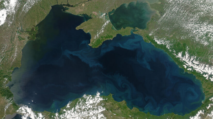 O Mar Negro está situado entre a Europa Oriental e a Ásia Ocidental / Wikimedia Commons