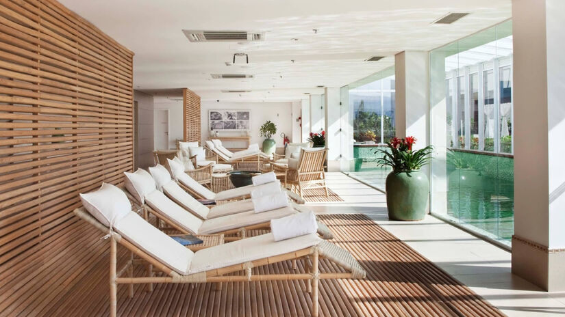 A construção combinou, desde o início, resort, shopping, condomínio e amplas áreas de lazer / Divulgação/Jequitimar