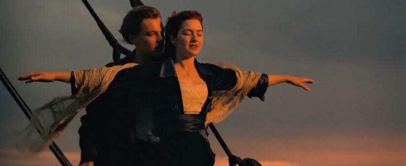 Cena cl&aacute;ssica do filme de James Cameron que apresentou o Titanic ao mundo / Youtube