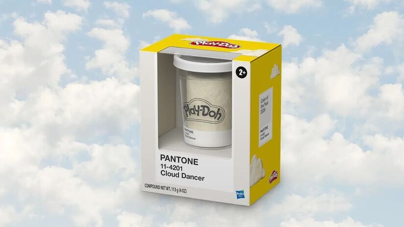 A Pantone elegeu o Cloud Dancer (um branco delicado) como a cor oficial de 2026 / Divulgação/Pantone