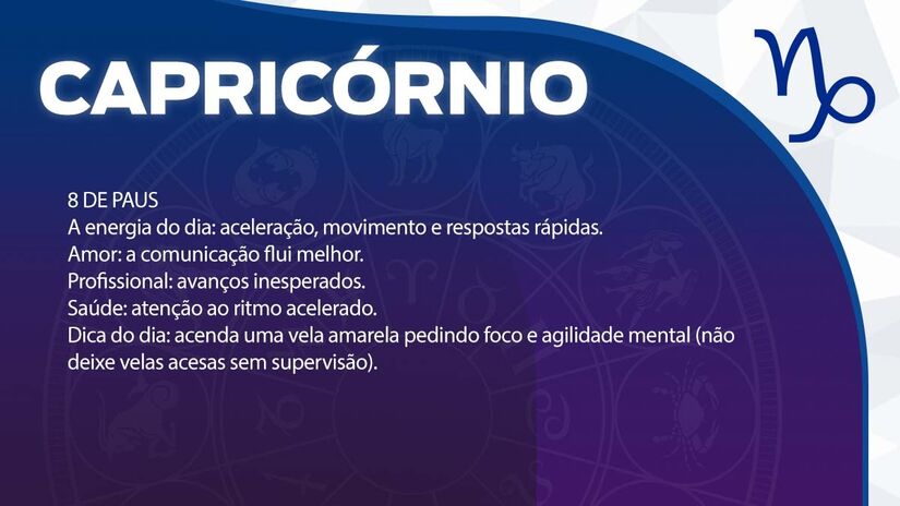 Previsão para Capricórnio / Arte/DL 