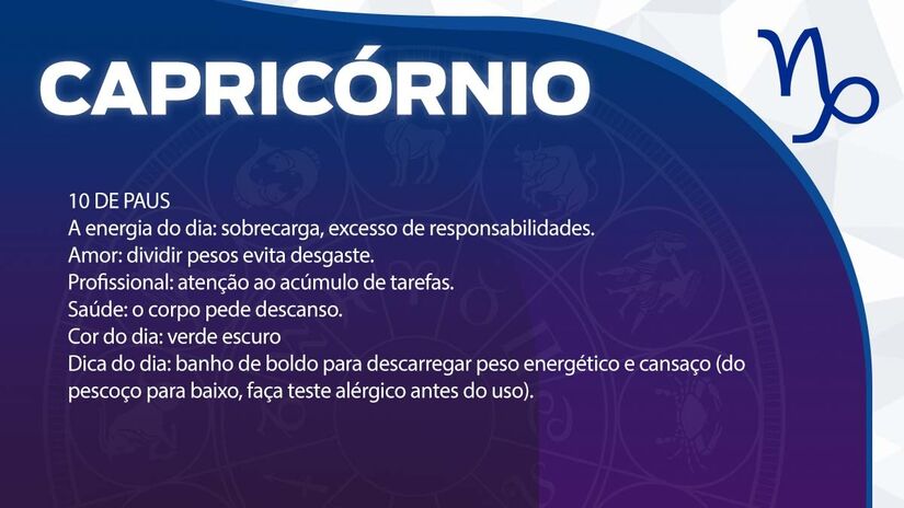 Previsão para Capricórnio / Arte/DL 