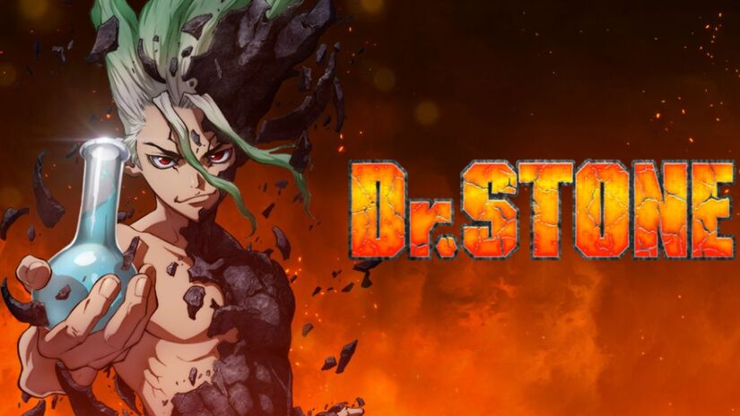 Dr. Stone, anime que conquistou fãs ao redor do mundo, teve participação do artista coreano Boichi, que recentemente se posicionou contra o uso de suas artes por IA. Reprodução/Boichi