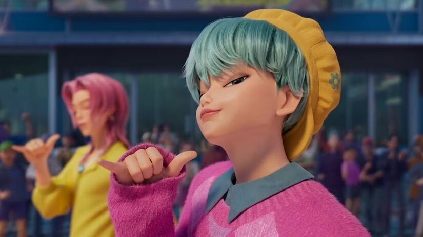 Carismáticos e misteriosos, os Saja Boys conquistam fãs ao redor do mundo  mas escondem uma origem sombria por trás de sua aparência humana. Reprodução/Netflix