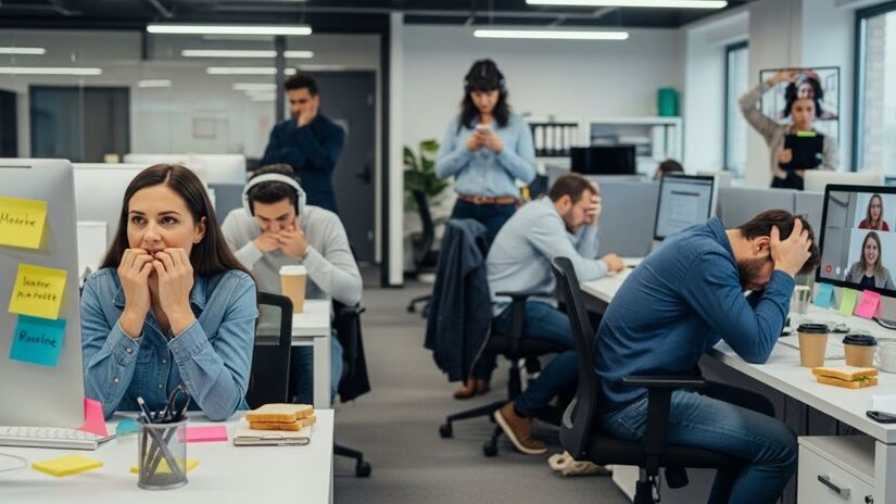 A partir de maio de 2026, a atualização da NR-1 obriga empresas a tratarem riscos psicológicos com o mesmo rigor dos riscos físicos / ImageFX