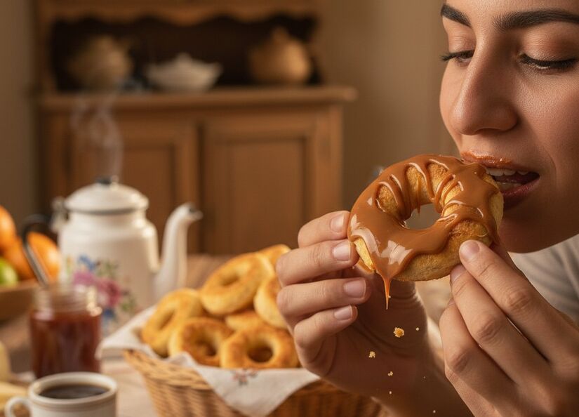 Algumas pessoas comem o biscoito duro com doce de leite / Imagem ilustrativa