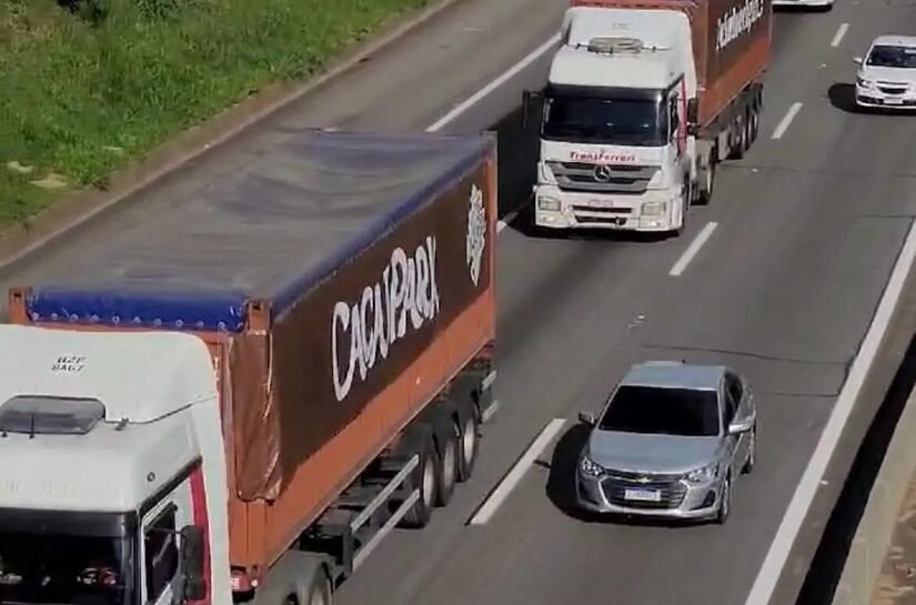 Caminhões trazendo atrações importadas ao Cacau Park / Crédito Cacau Park