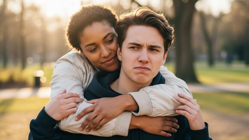 O ambiente familiar na infância molda como o adulto reagirá ao contato físico e às demonstrações de afeto