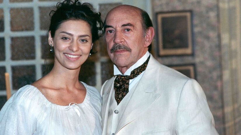 Francesco (Raul Cortez) e Paola (Maria Fernanda Cândido)/Globo