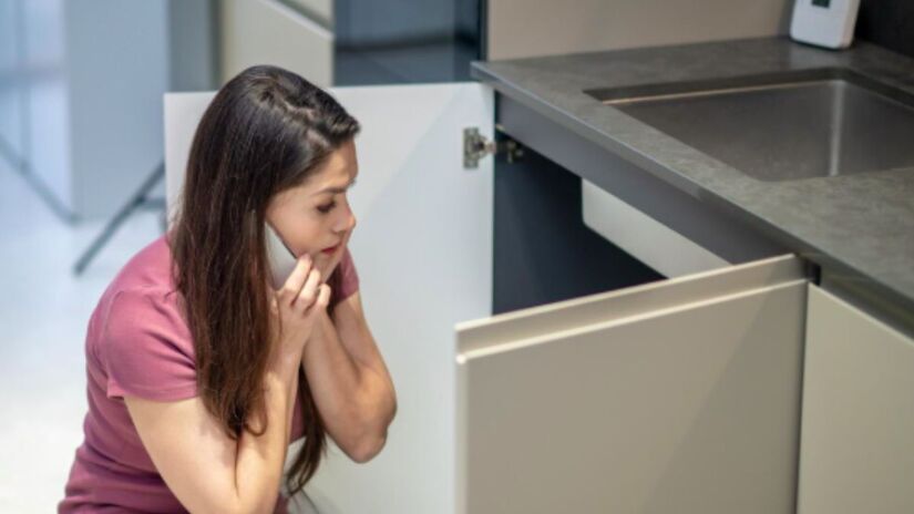 O uso de filtros e coletores de resíduos evita que cabelos, gordura e restos de alimentos cheguem à tubulação/Freepik

