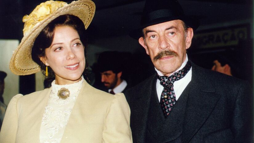 Francesco (Raul Cortez) e Janete (Ângela Vieira) /Globo