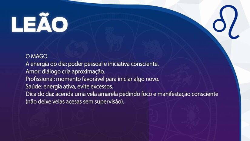  Previsão para Leão / Arte/DL 