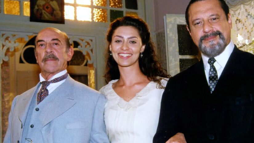 Raul Cortez, Maria Fernanda Cândido, Antonio Fagundes (Francesco, Paola, Gumercindo)/Globo