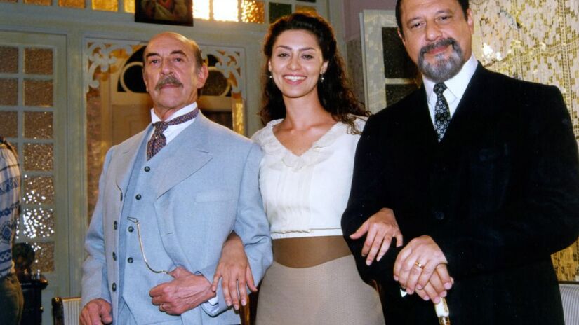 Raul Cortez, Maria Fernanda Cândido, Antonio Fagundes (Francesco, Paola, Gumercindo)/Globo