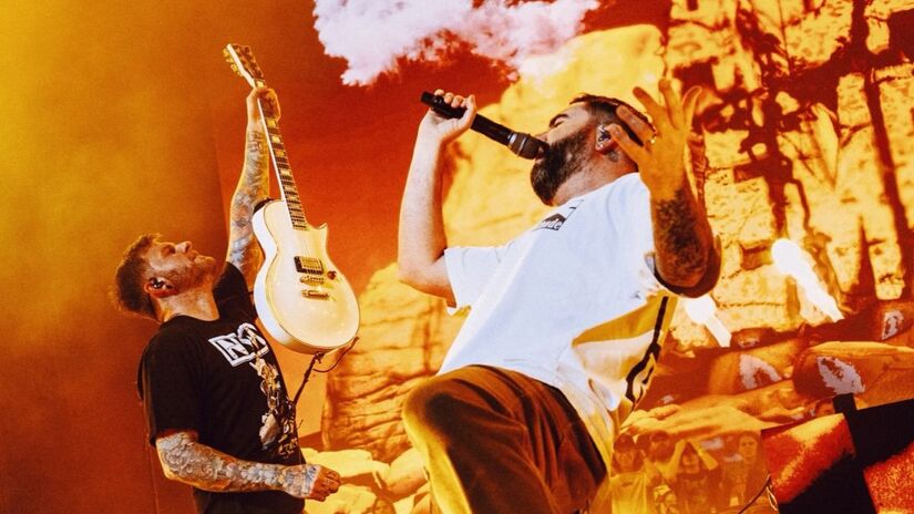 Integrantes do A Day to Remember seguem confirmados para as datas de Curitiba e Porto Alegre após atrasos climáticos/Instagram