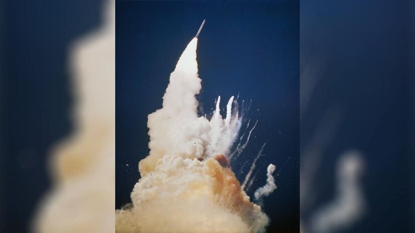 A imagem do momento exato da explosão / NASA