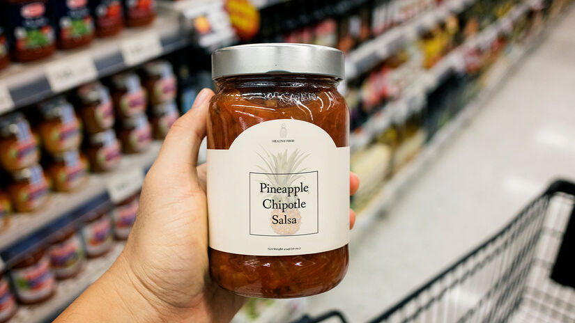 O calor do secador de cabelo funciona porque amolece a cola da etiqueta, facilitando a remoção sem riscar a superfície. Freepik