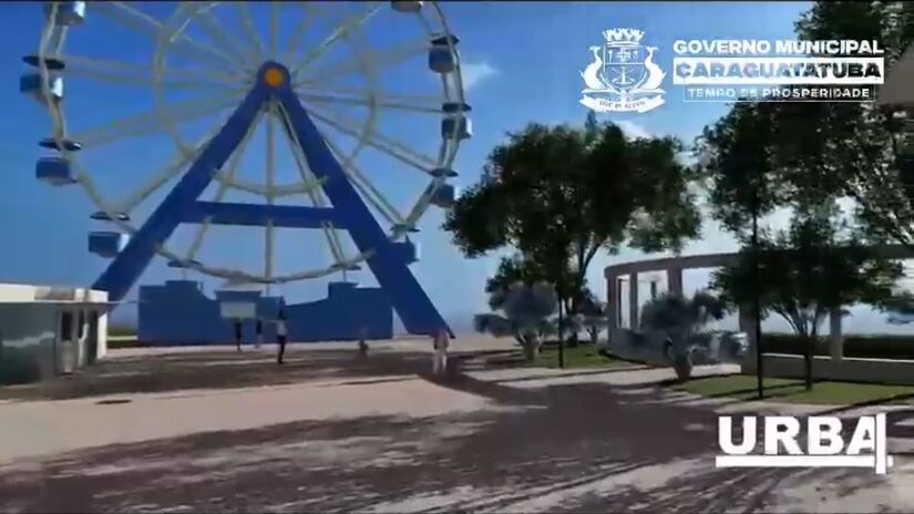 Um dos grandes chamativos do Parque será a roda-gigante com 30 metros de altura, assim como o teleférico com 2,7 km (Divulgação)