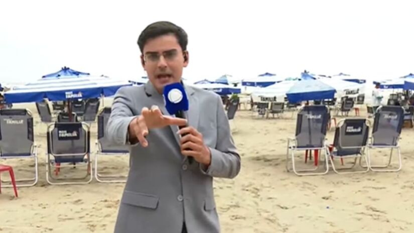 Fã declarado de Silvio Santos, Dudu Camargo agora leva seu estilo irreverente para o jornalismo de rua da Record /Reprodução