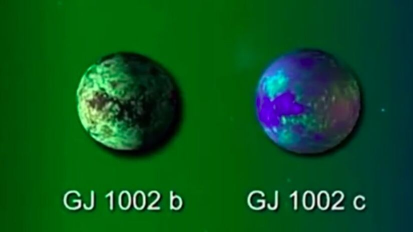 Assim como seu "vizinho" GJ 1002 B, o exoplaneta GJ 1002 C apresenta estrutura sólida e integra a categoria de planetas considerados potencialmente habitáveis. Captura de Tela/YouTube/Ciência é Vida