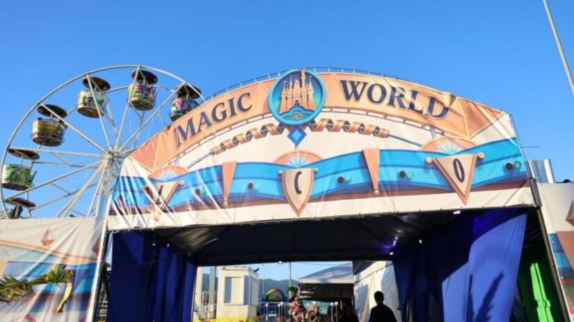 O Magic World ocupa uma área de aproximadamente 10 mil metros quadrados, na Estrada do Cabuçu, n&ordm; 1.654, ao lado do Prezunic Campo Grande (Divulgação)