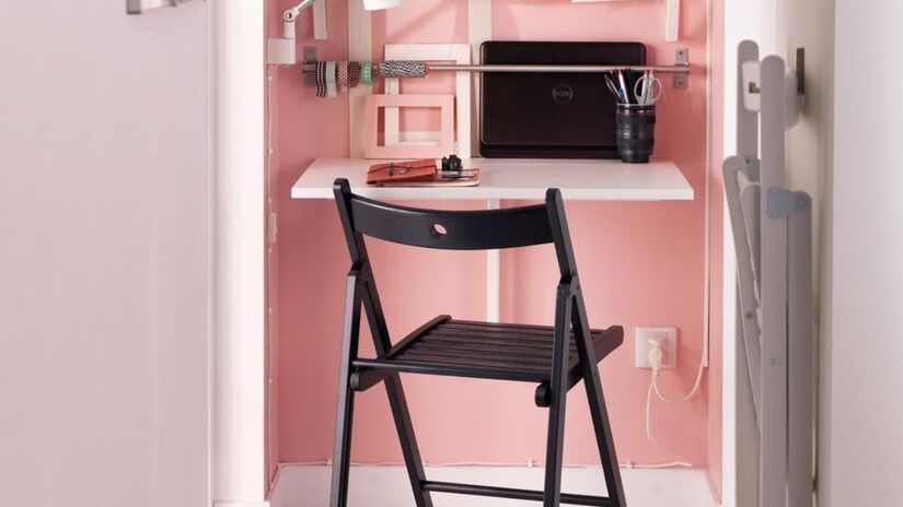 Flexibilidade é a palavra-chave na decoração moderna. Esta proposta de mesa de parede economiza espaço precioso e oferece a superfície extra que toda cozinha precisa para o dia a dia agitado/Ikea