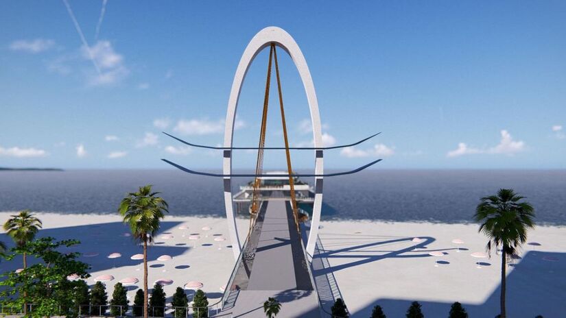 O empreendimento promete ser o novo cartão-postal de Praia Grande (PMG/Divulgação)