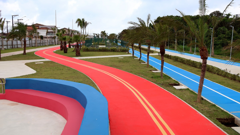 O novo Parque de Lazer Mirim ocupa uma área estratégica de 22 mil metros quadrados entre as avenidas Presidente Kennedy e Castelo Branco/Reprodução