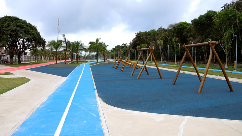 Para garantir a segurança dos frequentadores, o parque foi entregue com sistema de videomonitoramento e iluminação completa em LED/Reprodução