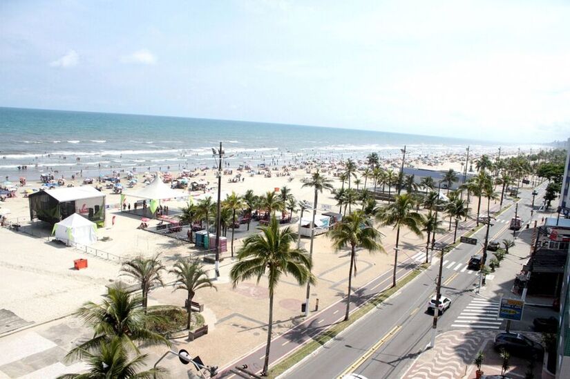 Praia Grande vai muito al&eacute;m da praia: s&atilde;o 23 km de orla, ciclovias, limpeza constante e uma cidade preparada para receber turistas o ano inteiro