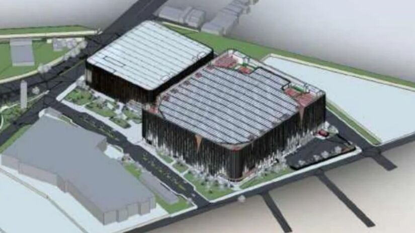 Pelo projeto que será levado à audiência pública, seriam construídos dois edifícios entre a Zaki Narchi e a Rua Galatéa, com entrada pela Rua Coronel Marques Ribeiro (Reprodução)