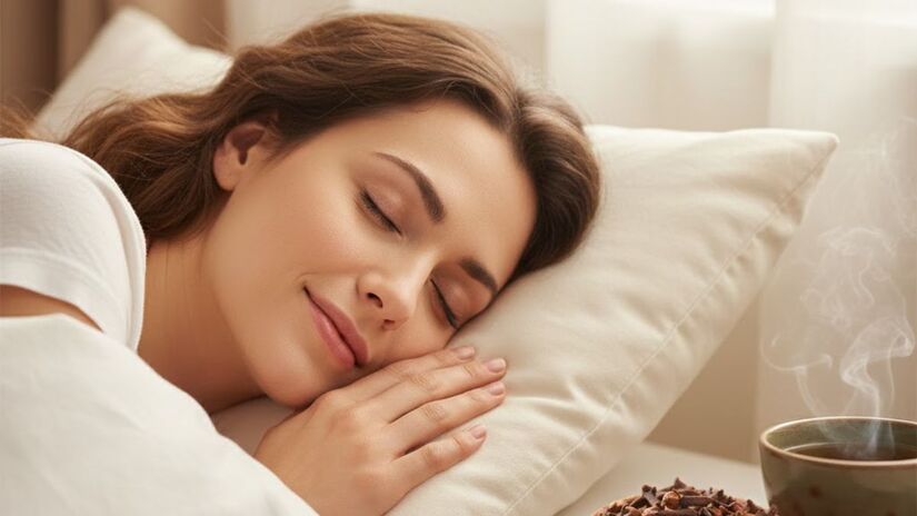 Após o período, o cravinho deve ser retirado e descartado, uma vez que os músculos e o organismo já estarão relaxados e prontos para dormir (Google Gemini/Imagem Gerada por IA)