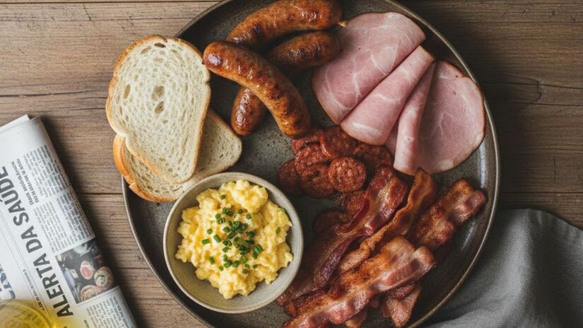 Entretanto, mesmo que eles estejam no mesmo grupo do tabaco, o consumo do cigarro continua sendo mais prejudicial para o organismo do que as comidas mencionadas (Imagem Gerada por IA/ Google Gemini)