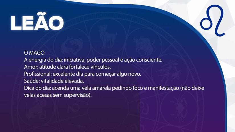 Previsão para Leão / Arte/DL
