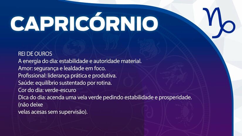 Previsão para Capricórnio / Arte/DL 