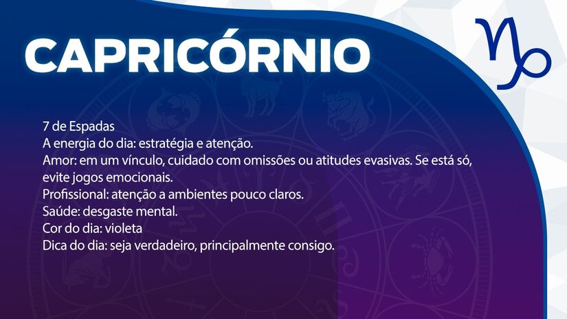 Previsão para Capricórnio / Arte/DL 