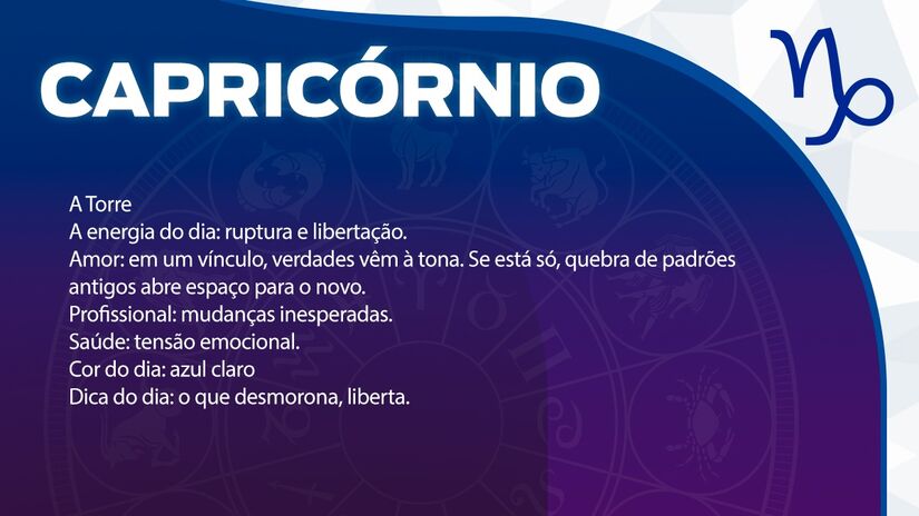Previsão para Capricórnio / Arte/DL 