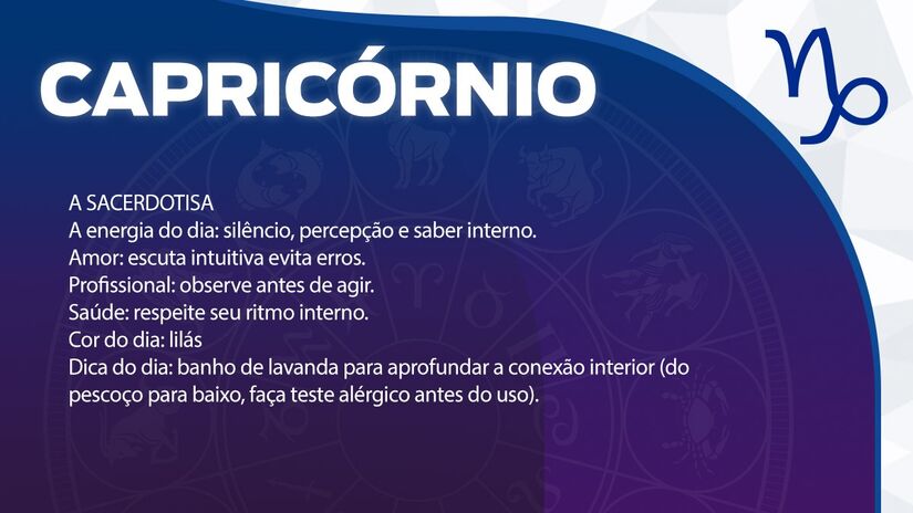 Previsão para Capricórnio / Arte/DL 