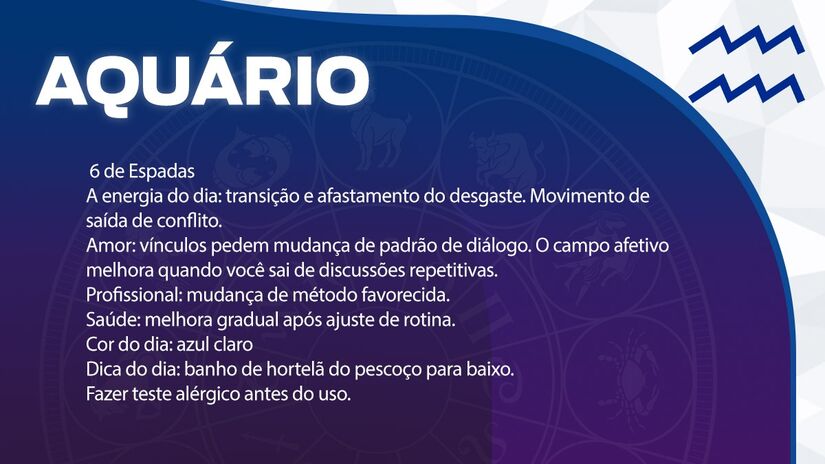 Previsão para Aquário / Arte/DL