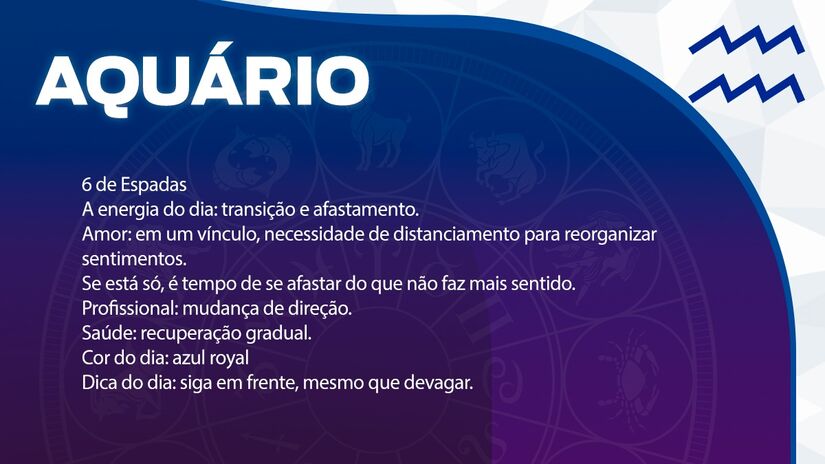 Previsão para Aquário / Arte/DL 