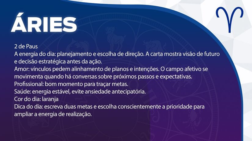Previsão para Áries / Arte/DL 