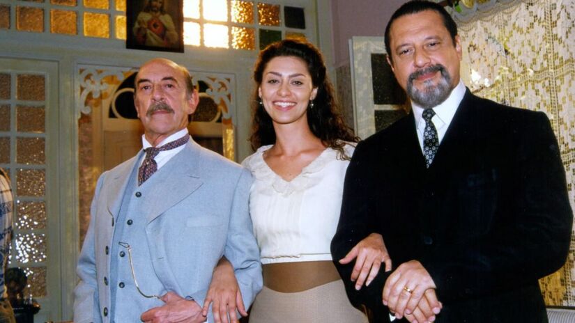 Raul Cortez, Maria Fernanda Cândido, Antonio Fagundes (Francesco, Paola, Gumercindo)/Globo