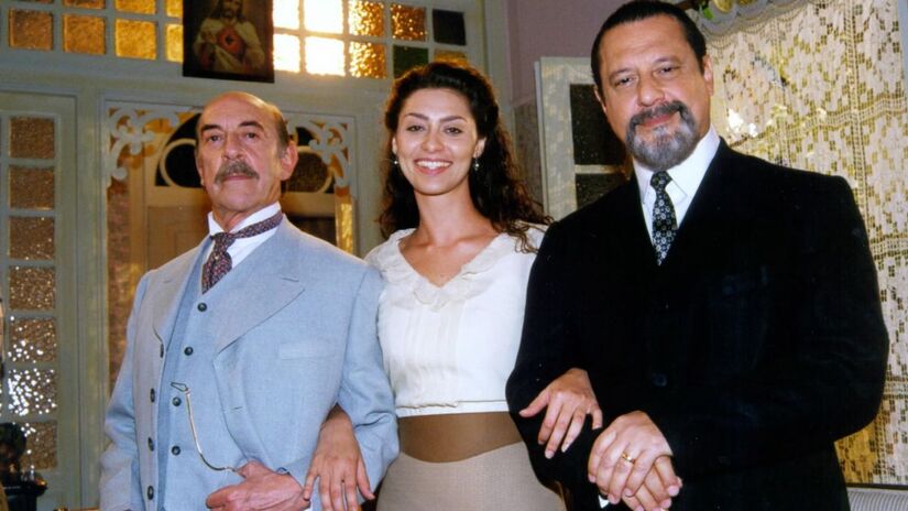 Raul Cortez, Maria Fernanda Cândido, Antonio Fagundes (Francesco, Paola, Gumercindo)/Globo
