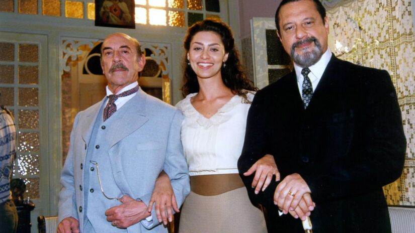 Raul Cortez, Maria Fernanda Cândido, Antonio Fagundes (Francesco, Paola, Gumercindo)/Globo