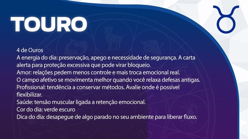 Previsão para Touro / Arte/DL 
