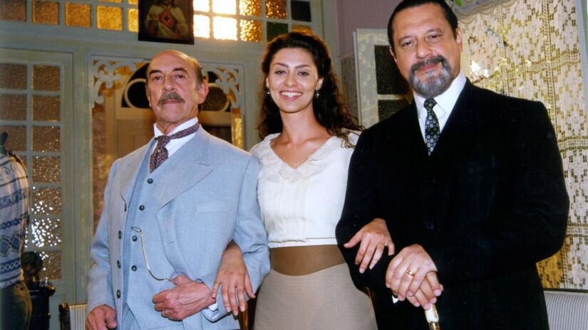 Raul Cortez, Maria Fernanda Cândido, Antonio Fagundes (Francesco, Paola, Gumercindo)/Globo