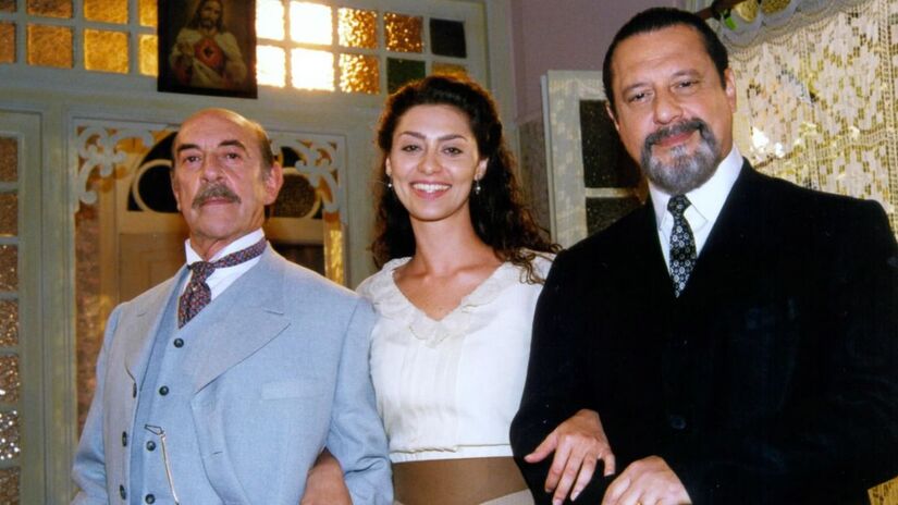 Raul Cortez, Maria Fernanda Cândido, Antonio Fagundes (Francesco, Paola, Gumercindo)/Globo
